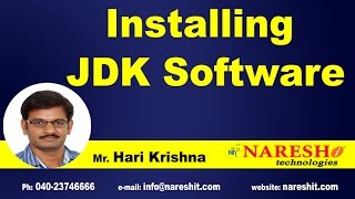 Installing JDK Software | Core Java Tutorial | Mr.Hari Krishna