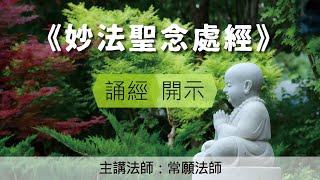 023－《妙法聖念處經》常願法師開示：2023.10.22（日）《九五禪寺一日共修》－下午開示