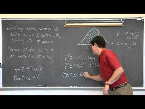 z-score Calculations & Percentiles in a Normal Distribution z-score Calculations & Percentiles in a Normal Distribution