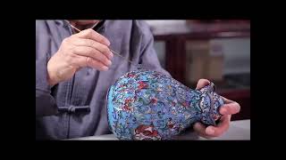 Chinese Culture heritage: The production Cloisonne-the beautiful handcrafts