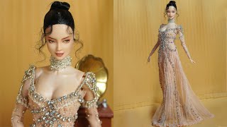 15 DIY Ideas for Your Barbies to Look Like Famous Celebrities ~ Gorgeous DIY Barbie Doll Dresses