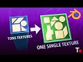 Tons texture combine into one single texture, | Baking | Simple bake | PBR Baking |