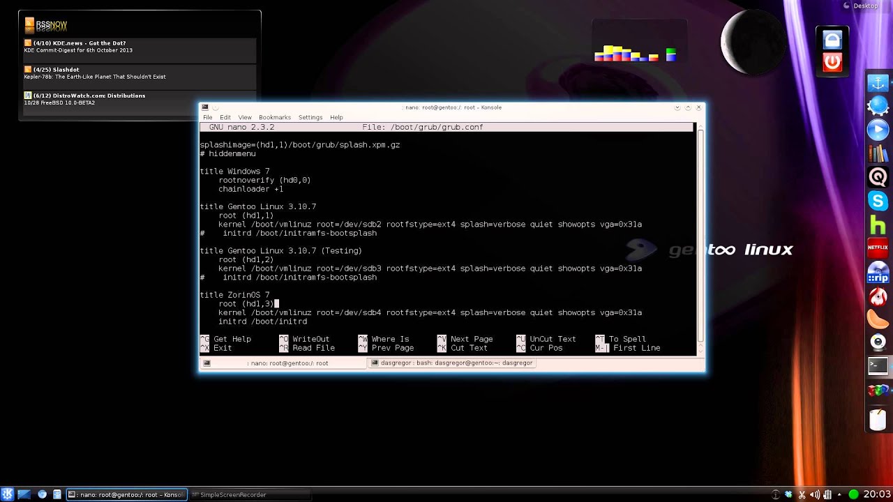 Gentoo In Review - Multi-OS Boot Configurations - YouTube