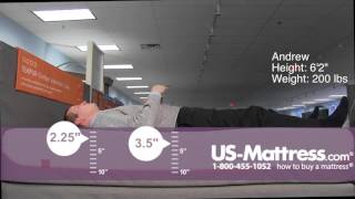 TEMPUR-Contour Elite Breeze Mattress Comfort Depth with Andrew