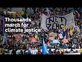 Thousands march in Glasgow for climate action