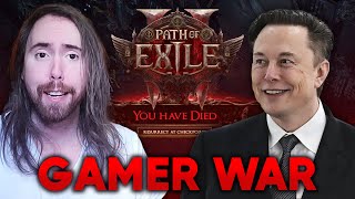 Elon Fighting With Asmongold Over Path Of Exile Scandal