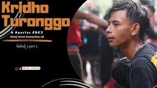 🔴Tasyakur ulang tahun Anung Bayu || Kridho Turonggo ~ Minggu 6 Agustus 2023