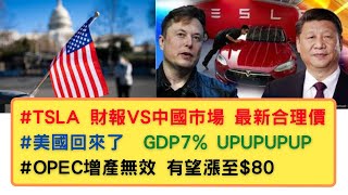 美國股票|美國GDP7%up #TSLA 最新合理價