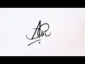 ali signature style signature ideas for letter a