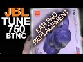 Earpad replacement for JBL TUNE750BTNC headphones (how to)