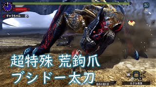 【MHXX/MHGU】超特殊許可荒鉤爪狩猟依頼 ブシドー太刀ソロ 9'12【超特殊許可】