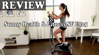 Sunny Health & Fitness SF E905 Elliptical Machine Cross Trainer - Review 2021