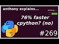 can cpython be 76% faster by changing hash()? (no) (intermediate) anthony explains #269