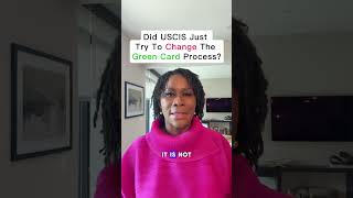 Did USCIS just try to make it harder to get a Green Card from inside the United States?