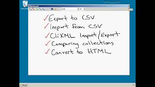 Export Import with Xml CSV HTML