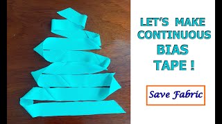 Let's make continuous bias tape [TIP]