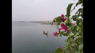 Evening view of jobra anicut \u0026 jobra park .