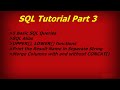 SQL Tutorial Part 3 | 5 SQL Queries|Result Name in Separate String |Merge Columns|SQL Functions #sql