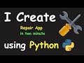 I CREATE REPAIR APP IN 2 MIN USING PYTHON & LEARN PYTHON BY BUILDING SIMPLE PROJECTS