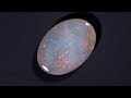 3.39ct solid semi black opal from lightning ridge australia