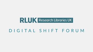 RLUK Digital Shift Forum | The academic library and artificial intelligence: - Andrew Cox
