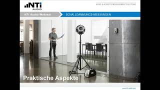 Webinar: Praktische Aspekte von Schalldämmungs-Messungen