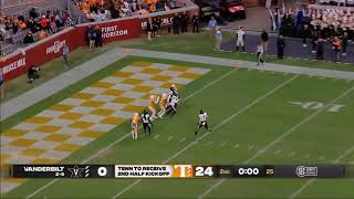 Vanderbilt Hail Mary touchdown against Tennessee 2021 College Football