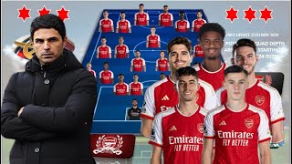 🔥 Dream Team Of ARSENAL SQUAD DEPTH ~ Best Predicted Line Up Ft Transfer Target Players 2024 ~ News