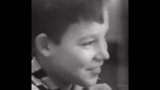 School boys react to their attractive new teacher, 1965