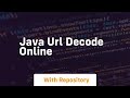 java url decode online