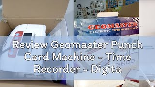 Review Geomaster Punch Card Machine - Time Recorder - Digital Type  - Stable Unit