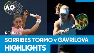 Sara Sorribes Tormo vs Daria Gavrilova Match Highlights (1R) | Australian Open 2021
