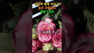 유난히 행복지수가 높은 사람들의 특징 7가지 #삶의지혜 #명언 #인생조언 #인간관계