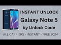 How To Unlock Samsung Galaxy Note 5 by Unlock Code Generator