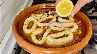 Calamari in tegame👍 ricetta economica, facile e veloce ✅