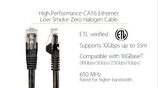 CAT6 Ethernet Cables - Low Smoke Zero Halogen | StarTech.com