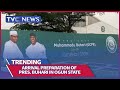 (WATCH) Arrival Preparations ongoing as President Buhari Visits Ogun State
