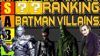 Tier List! Ranking All The Live Action Batman Villains | DC Comics Movie Tier List