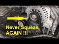 How To STOP ALTERNATOR DRIVE BELT Noise FOREVER!! How To STOP ALTERNATOR DRIVE BELT Noise FOREVER!!