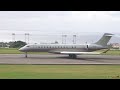 4k vistajet bombardier global 7500 9h vie blasting out of st. kitts eastern caribbean