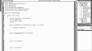 XNA Tutorial Basic Collisions Lesson 5 Part 1