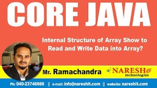 Core Java Tutorials | Internal Structure of Array Show to Read and Write Data into Array?