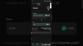 HOW TO CONVERT/WITHDRAW ON UBX