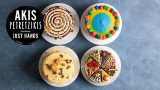 4 Ideas to Decorate a Cake | Akis Petretzikis