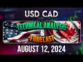 Latest USDCAD Forecast and Technical Analysis for August 12, 2024