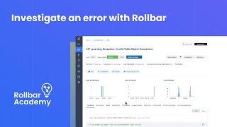 Investigate an error with Rollbar