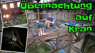 Übernachtung auf Kran ohne Wanderung