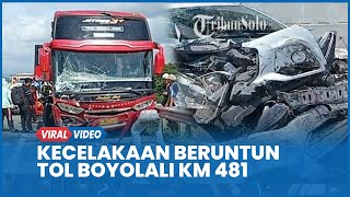 Kecelakaan Beruntun Tol Boyolali KM 481, Berawal Elf Terguling Bus Rem Blong