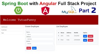 Spring Boot with Angular Full Stack Project | Part 2 [2023]