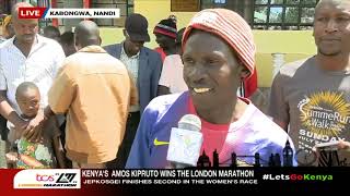 Nandi residents react to Amos Kipruto's win in London